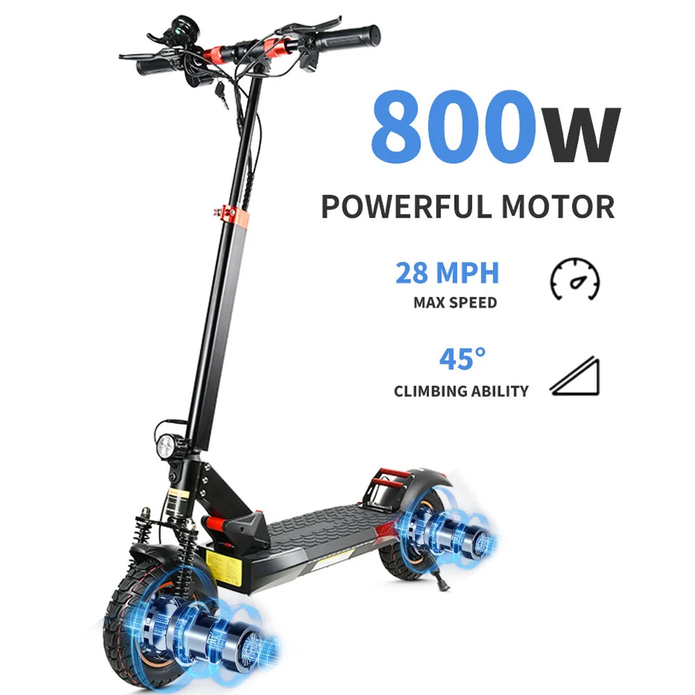 31 Miles Range 800W Motor Electric Scooter