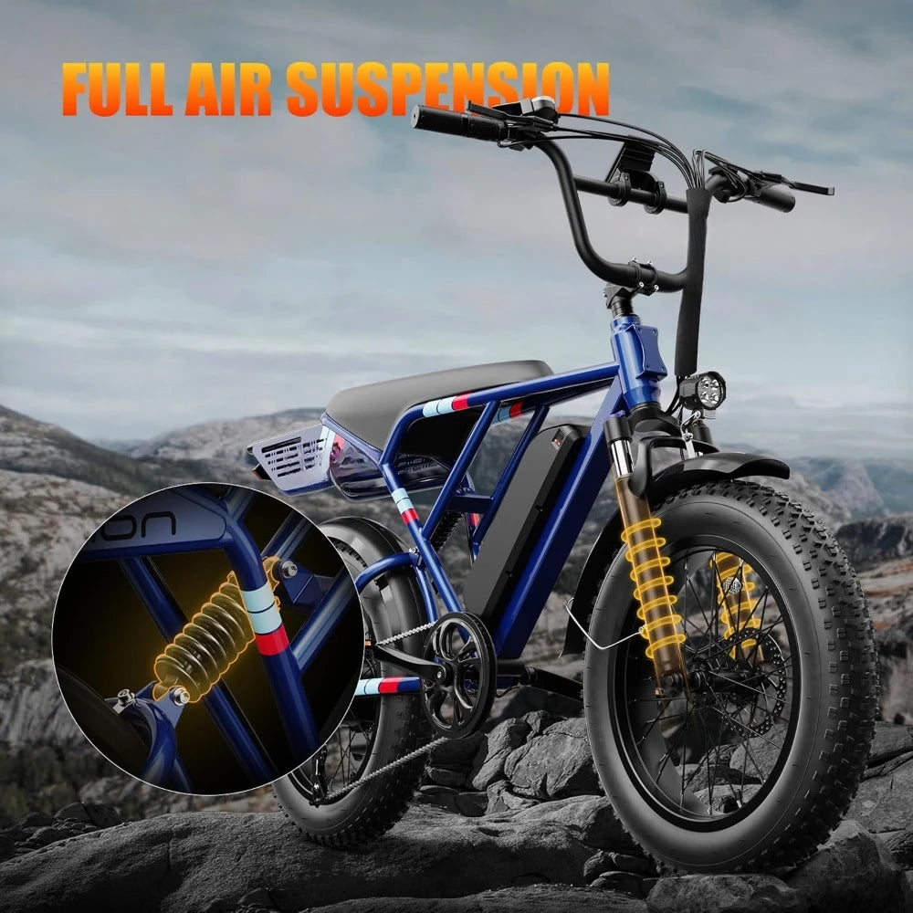 1200W Peak Upgrade Motor Electric Bike