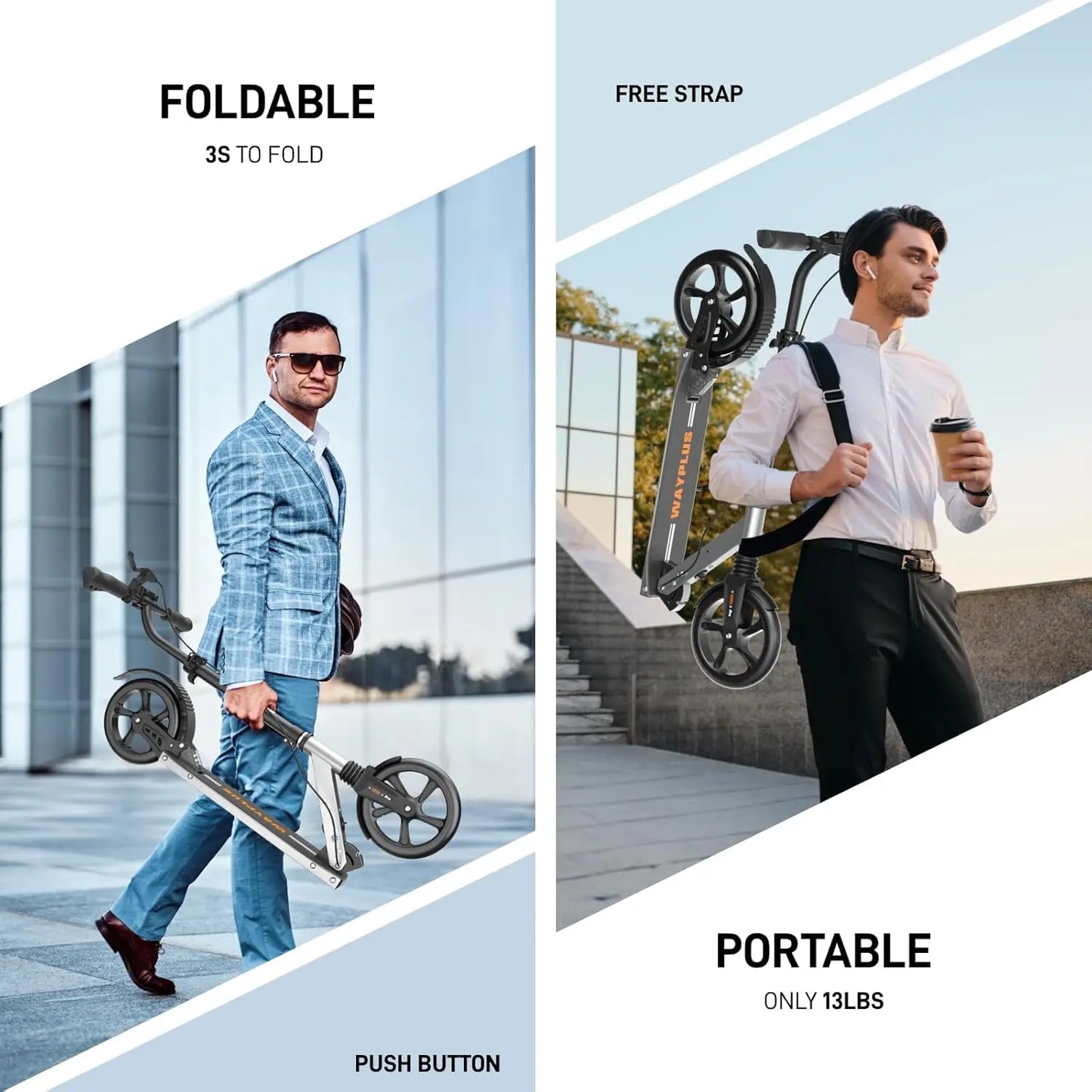 Foldable, Lightweight Kick Scooter